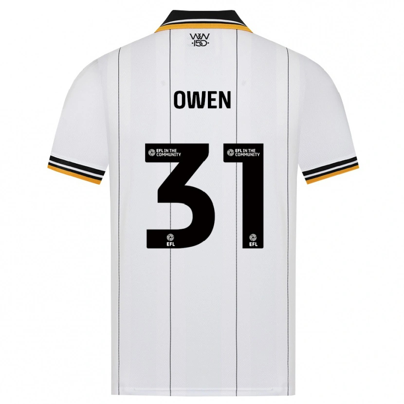 Danxen Uomo Maglia Skye Owen #31 Arancione Bianco Nero Kit Gara Away 2026/27 Maglietta