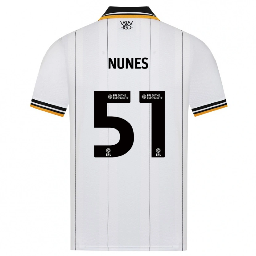Danxen Uomo Maglia Grazi Nunes #51 Arancione Bianco Nero Kit Gara Away 2026/27 Maglietta