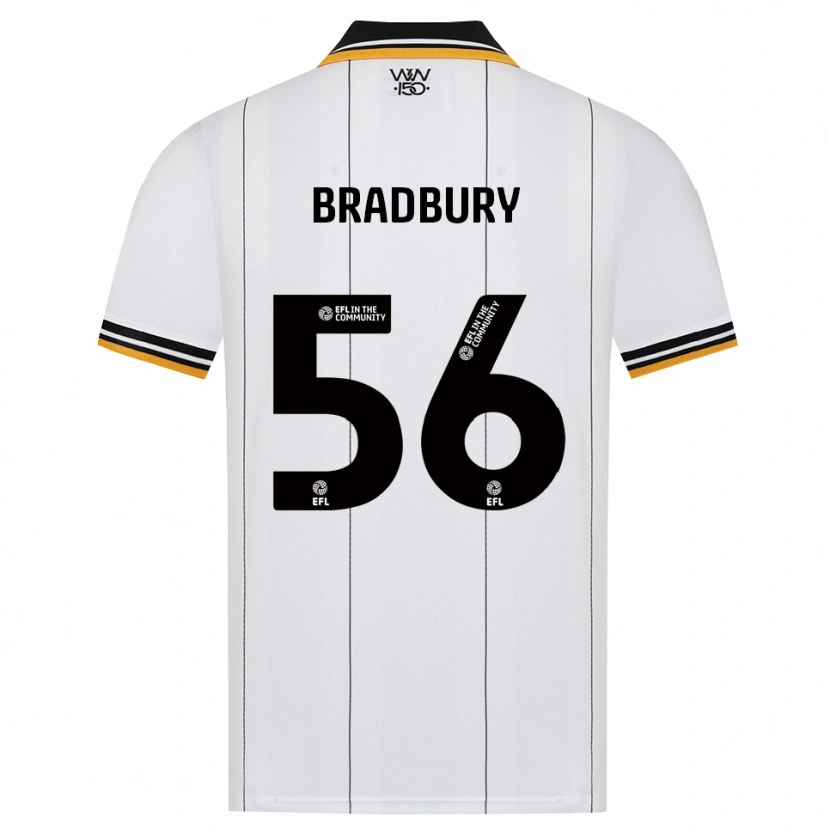 Danxen Uomo Maglia Makenzie Bradbury #56 Arancione Bianco Nero Kit Gara Away 2026/27 Maglietta