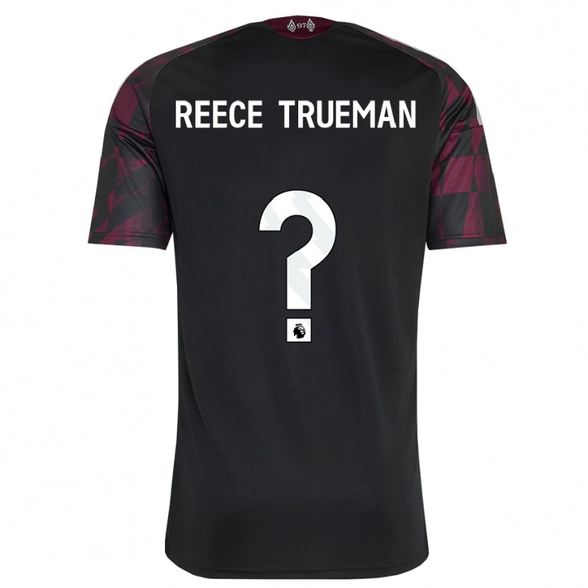 Danxen Uomo Maglia Reece Trueman #0 Bianco Nero Viola Kit Gara Third 2026/27 Maglietta