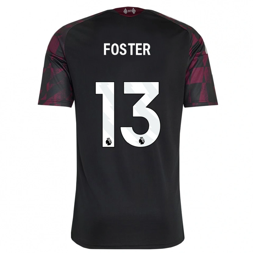 Danxen Uomo Maglia Rylee Foster #13 Bianco Nero Viola Kit Gara Third 2026/27 Maglietta
