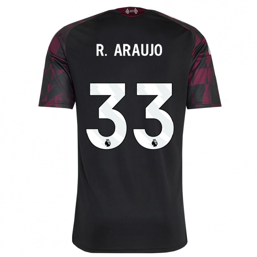 Danxen Uomo Maglia Ronald Araujo #33 Bianco Nero Viola Kit Gara Third 2026/27 Maglietta