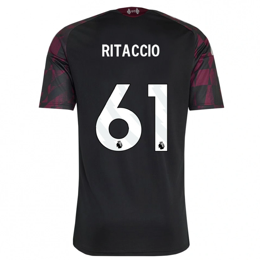 Danxen Uomo Maglia Matteo Ritaccio #61 Bianco Nero Viola Kit Gara Third 2026/27 Maglietta