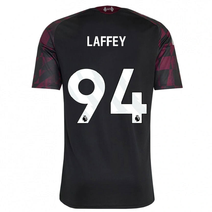 Danxen Uomo Maglia Michael Laffey #94 Bianco Nero Viola Kit Gara Third 2026/27 Maglietta