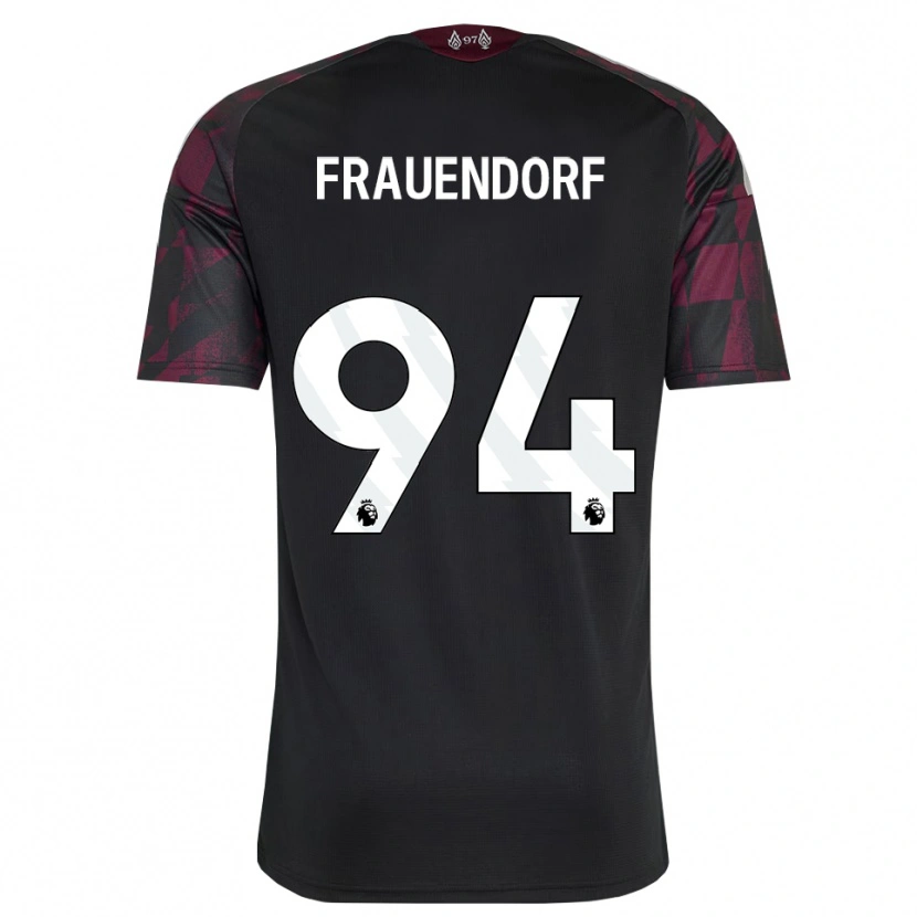 Danxen Uomo Maglia Melkamu Frauendorf #94 Bianco Nero Viola Kit Gara Third 2026/27 Maglietta