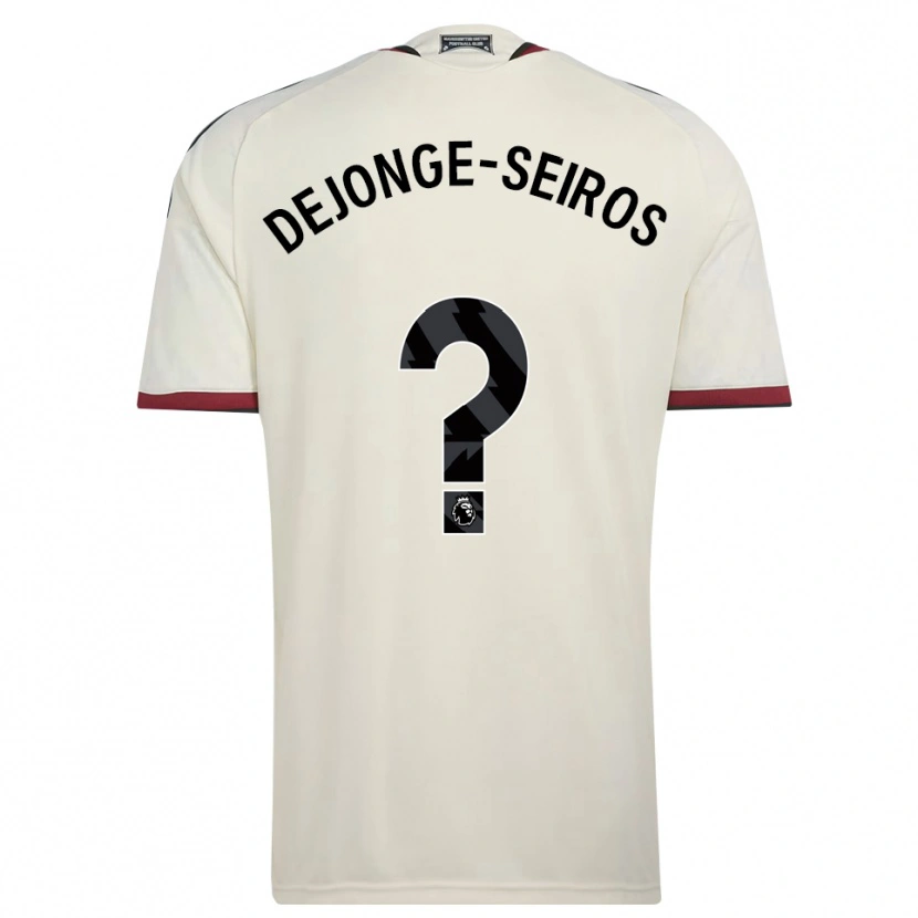 Danxen Uomo Maglia Edson Dejonge-Seiros #0 Beige Nero Rosso Kit Gara Third 2026/27 Maglietta