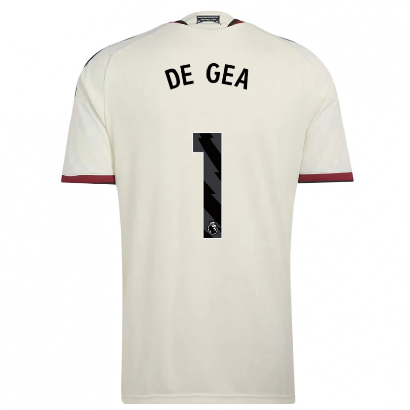 Danxen Uomo Maglia David De Gea #1 Beige Nero Rosso Kit Gara Third 2026/27 Maglietta
