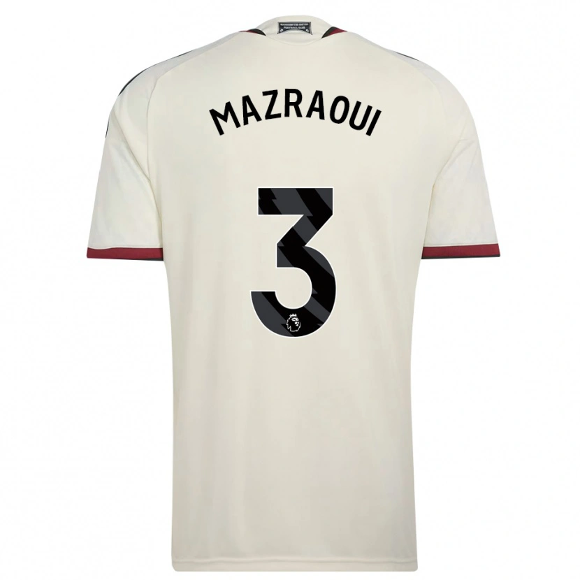 Danxen Uomo Maglia Noussair Mazraoui #3 Beige Nero Rosso Kit Gara Third 2026/27 Maglietta