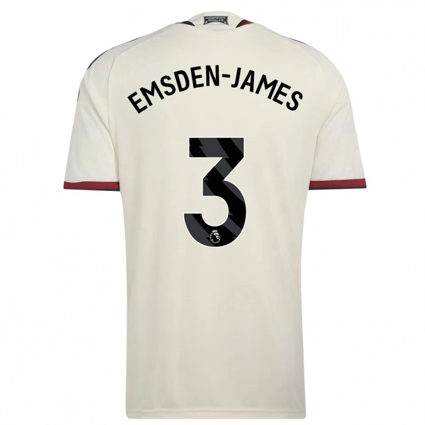 Danxen Uomo Maglia Harley Emsden-James #3 Beige Nero Rosso Kit Gara Third 2026/27 Maglietta