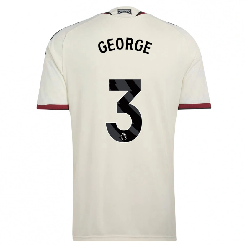 Danxen Uomo Maglia Gabby George #3 Beige Nero Rosso Kit Gara Third 2026/27 Maglietta