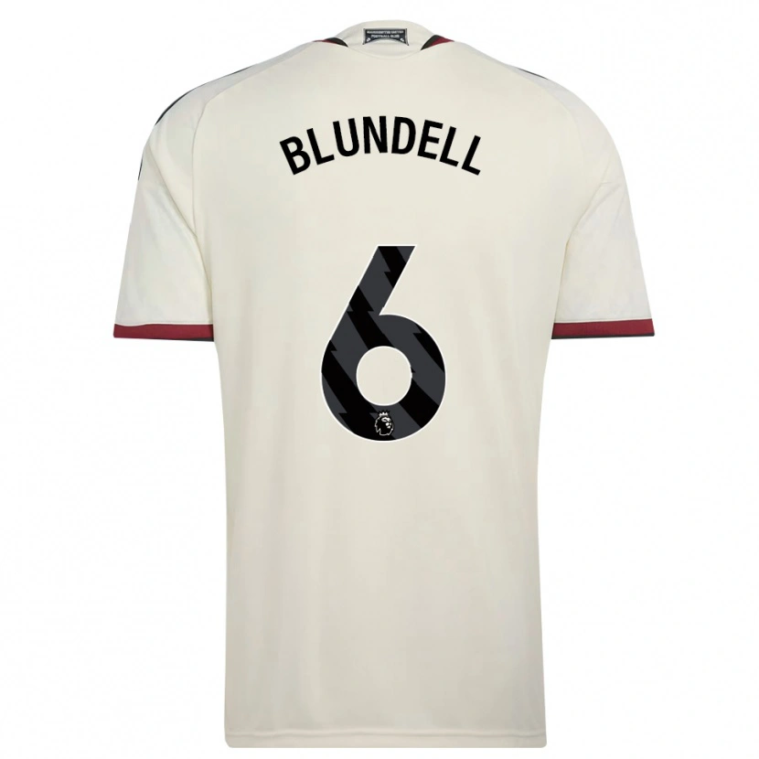 Danxen Uomo Maglia Hannah Blundell #6 Beige Nero Rosso Kit Gara Third 2026/27 Maglietta