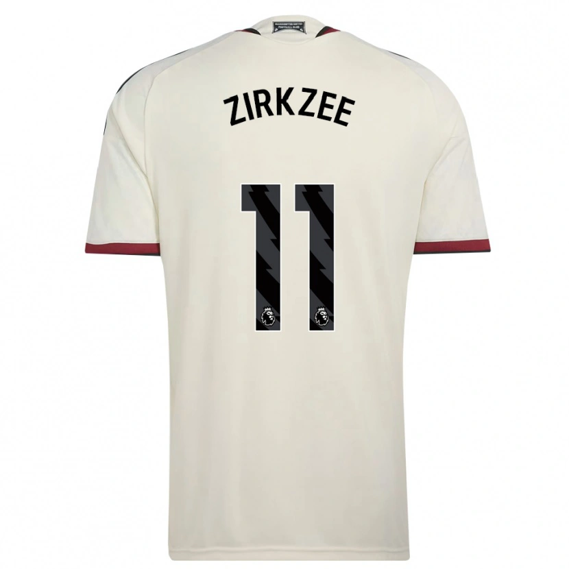 Danxen Uomo Maglia Joshua Zirkzee #11 Beige Nero Rosso Kit Gara Third 2026/27 Maglietta