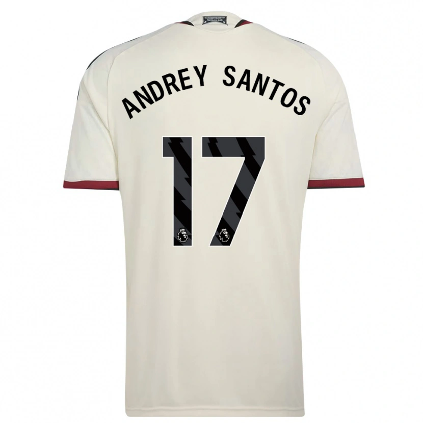 Danxen Uomo Maglia Andrey Santos #17 Beige Nero Rosso Kit Gara Third 2026/27 Maglietta