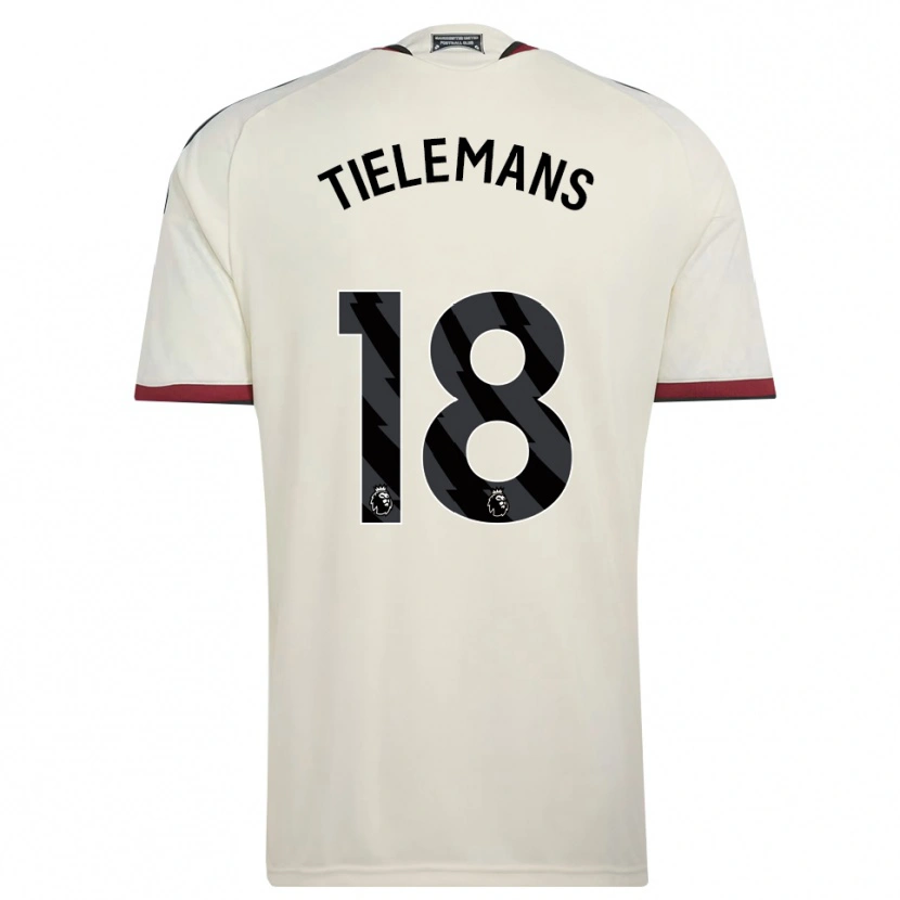 Danxen Uomo Maglia Youri Tielemans #18 Beige Nero Rosso Kit Gara Third 2026/27 Maglietta