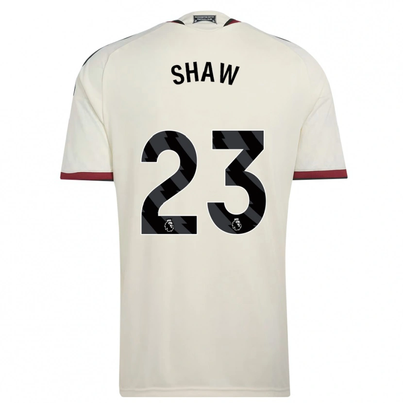 Danxen Uomo Maglia Luke Shaw #23 Beige Nero Rosso Kit Gara Third 2026/27 Maglietta