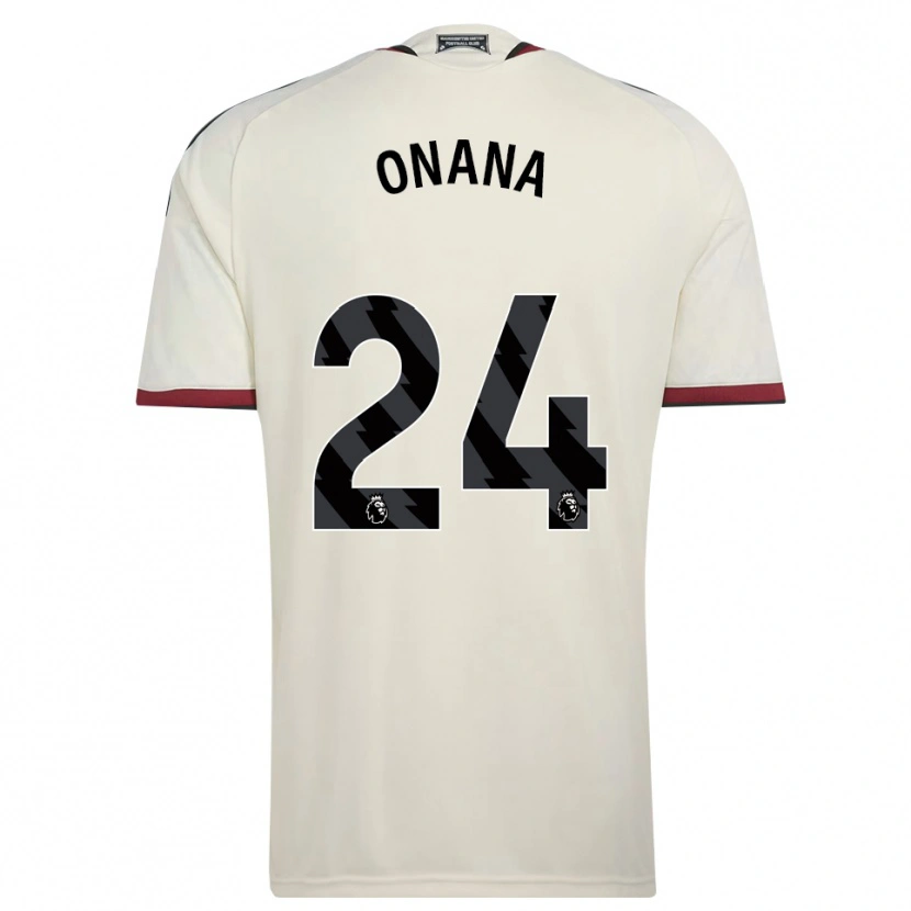 Danxen Uomo Maglia Andre Onana #24 Beige Nero Rosso Kit Gara Third 2026/27 Maglietta