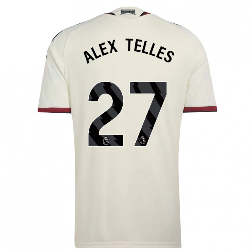 Danxen Uomo Maglia Alex Nicolao Telles #27 Beige Nero Rosso Kit Gara Third 2026/27 Maglietta