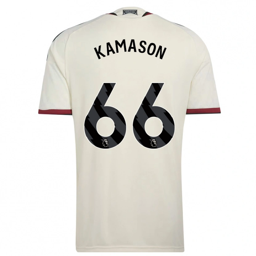 Danxen Uomo Maglia Jaydan Kamason #66 Beige Nero Rosso Kit Gara Third 2026/27 Maglietta