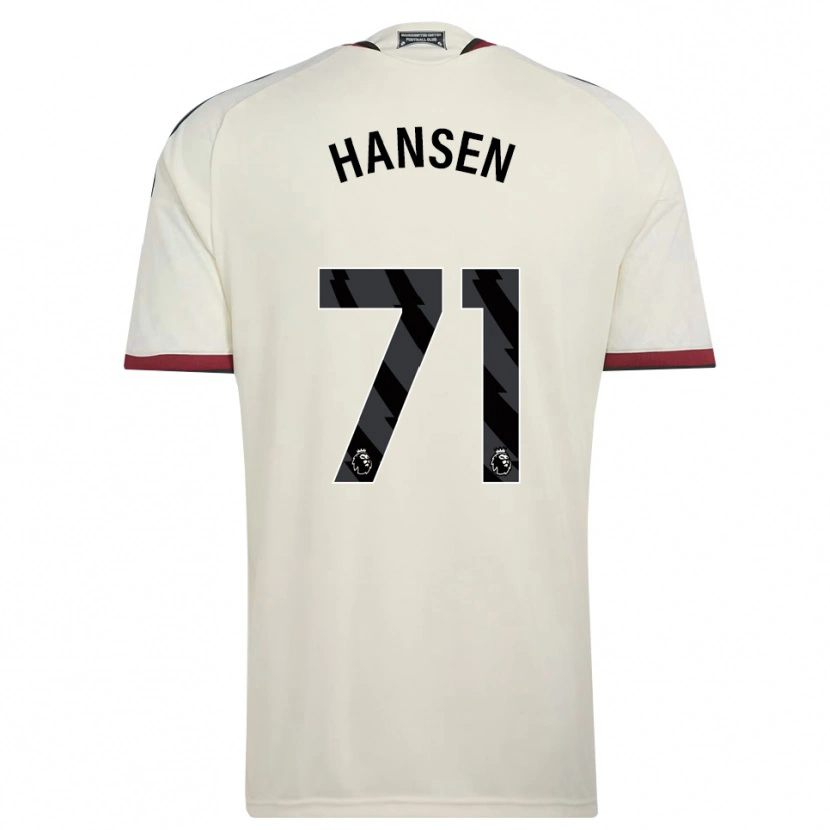 Danxen Uomo Maglia Isak Hansen-Aaroen #71 Beige Nero Rosso Kit Gara Third 2026/27 Maglietta