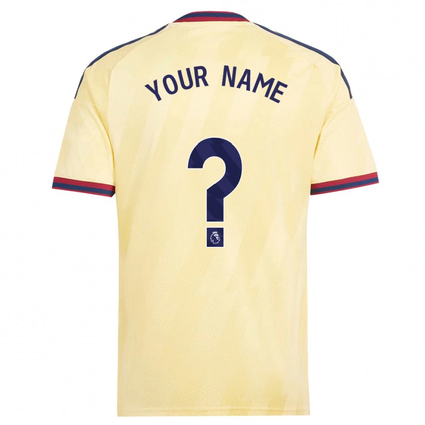 Danxen Uomo Maglia Il Tuo Nome #0 Giallo Chiaro Blu Notte Kit Gara Third 2026/27 Maglietta