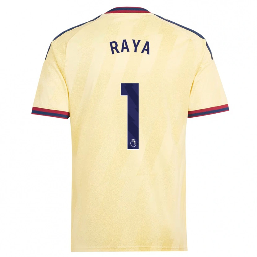 Danxen Uomo Maglia David Raya #1 Giallo Chiaro Blu Notte Kit Gara Third 2026/27 Maglietta