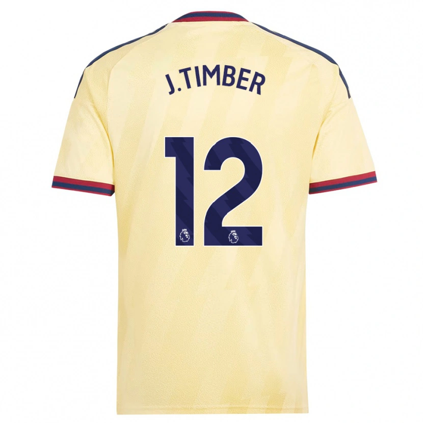 Danxen Uomo Maglia Jurriën Timber #12 Giallo Chiaro Blu Notte Kit Gara Third 2026/27 Maglietta
