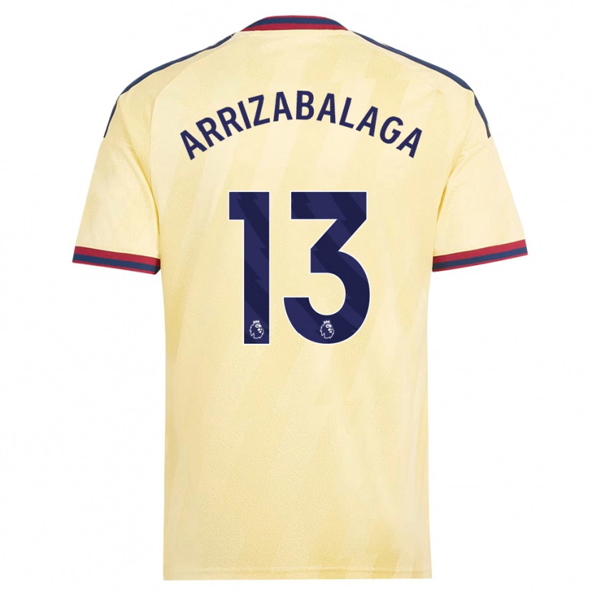 Danxen Uomo Maglia Kepa Arrizabalaga #13 Giallo Chiaro Blu Notte Kit Gara Third 2026/27 Maglietta