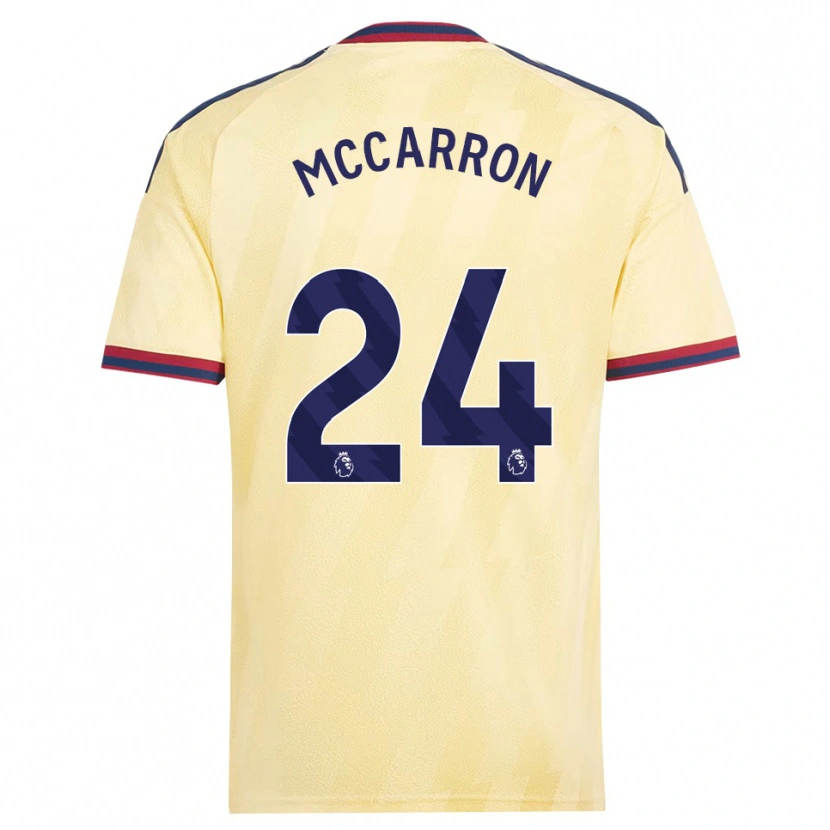 Danxen Uomo Maglia Daniel Mccarron #24 Giallo Chiaro Blu Notte Kit Gara Third 2026/27 Maglietta