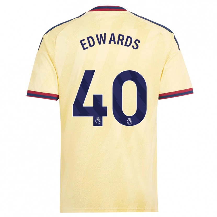 Danxen Uomo Maglia Khayon Edwards #40 Giallo Chiaro Blu Notte Kit Gara Third 2026/27 Maglietta