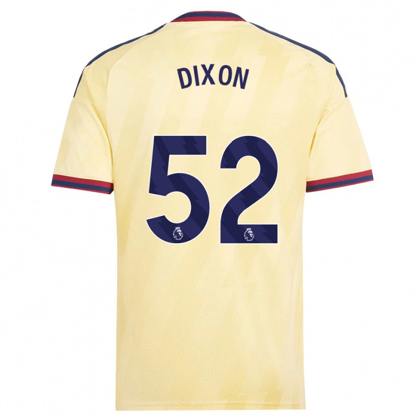 Danxen Uomo Maglia Jaden Dixon #52 Giallo Chiaro Blu Notte Kit Gara Third 2026/27 Maglietta