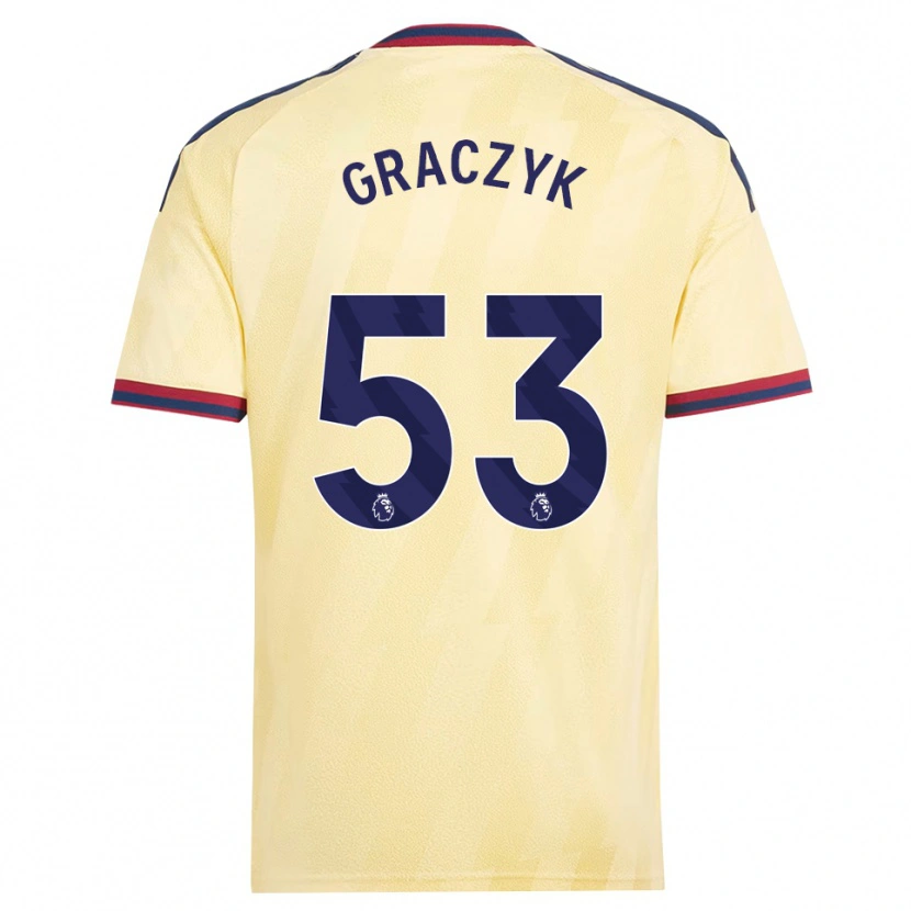 Danxen Uomo Maglia Hubert Graczyk #53 Giallo Chiaro Blu Notte Kit Gara Third 2026/27 Maglietta