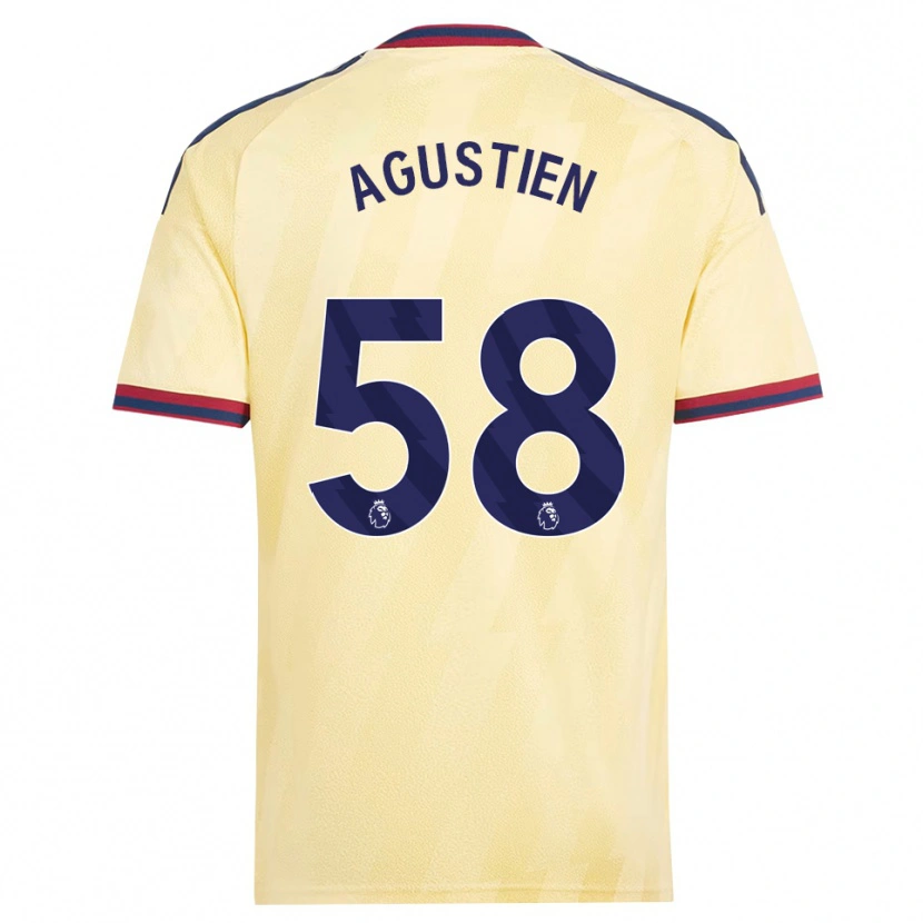 Danxen Uomo Maglia Demiane Agustien #58 Giallo Chiaro Blu Notte Kit Gara Third 2026/27 Maglietta