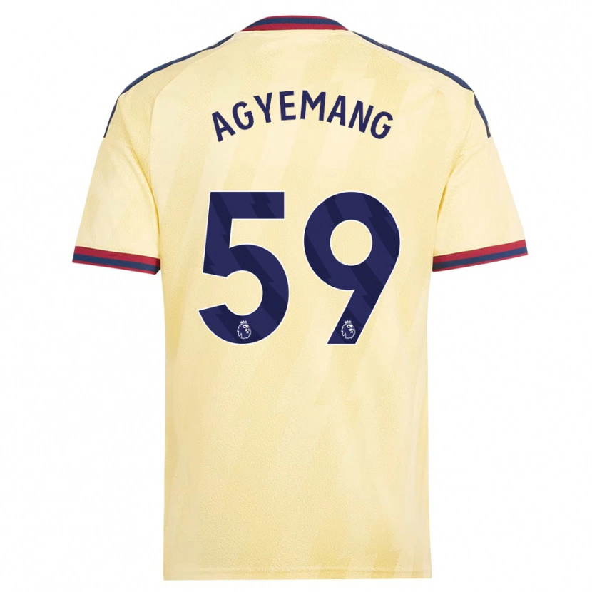 Danxen Uomo Maglia Michelle Agyemang #59 Giallo Chiaro Blu Notte Kit Gara Third 2026/27 Maglietta