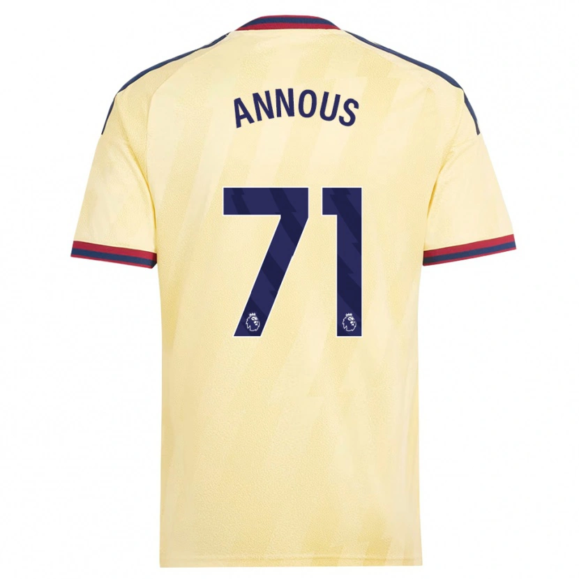 Danxen Uomo Maglia Andre Harriman-Annous #71 Giallo Chiaro Blu Notte Kit Gara Third 2026/27 Maglietta