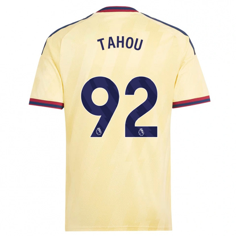 Danxen Uomo Maglia Joshua Tahou #92 Giallo Chiaro Blu Notte Kit Gara Third 2026/27 Maglietta