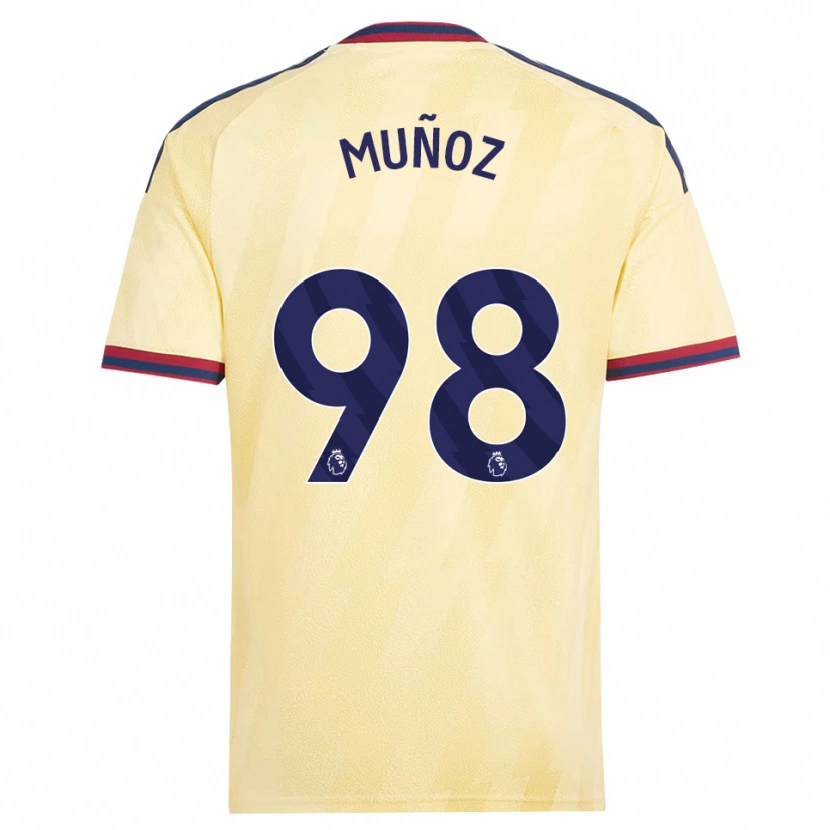 Danxen Uomo Maglia Luis Muñoz #98 Giallo Chiaro Blu Notte Kit Gara Third 2026/27 Maglietta