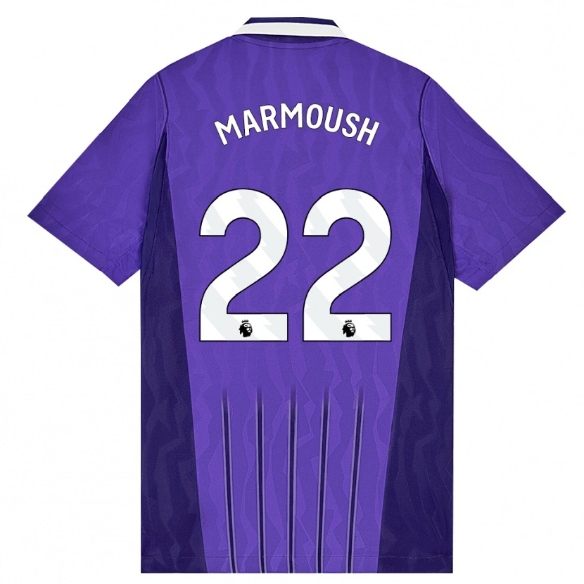 Danxen Uomo Maglia Omar Marmoush #22 Viola Bianco Kit Gara Third 2026/27 Maglietta