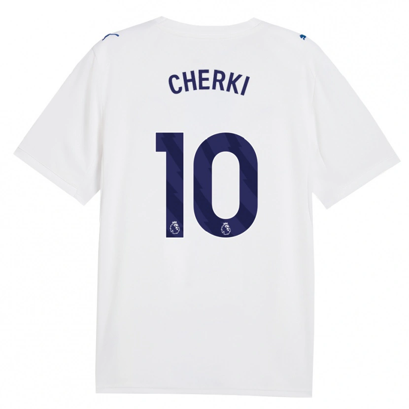 Danxen Uomo Maglia Rayan Cherki #10 Blu Scuro Bianco Kit Gara Third 2026/27 Maglietta