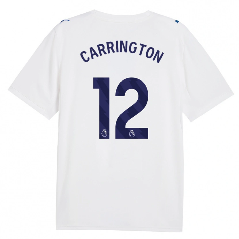 Danxen Uomo Maglia Theo Carrington #12 Blu Scuro Bianco Kit Gara Third 2026/27 Maglietta