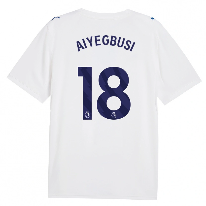 Danxen Uomo Maglia Tirenioluwa Aiyegbusi #18 Blu Scuro Bianco Kit Gara Third 2026/27 Maglietta