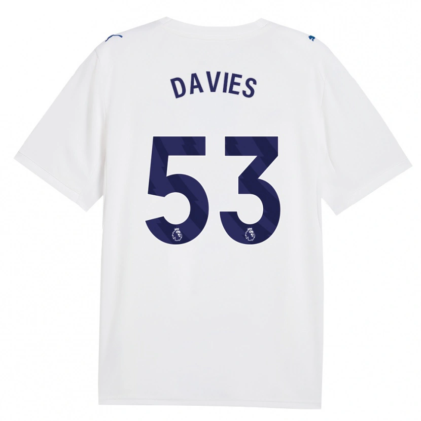 Danxen Uomo Maglia Mayzee Davies #53 Blu Scuro Bianco Kit Gara Third 2026/27 Maglietta