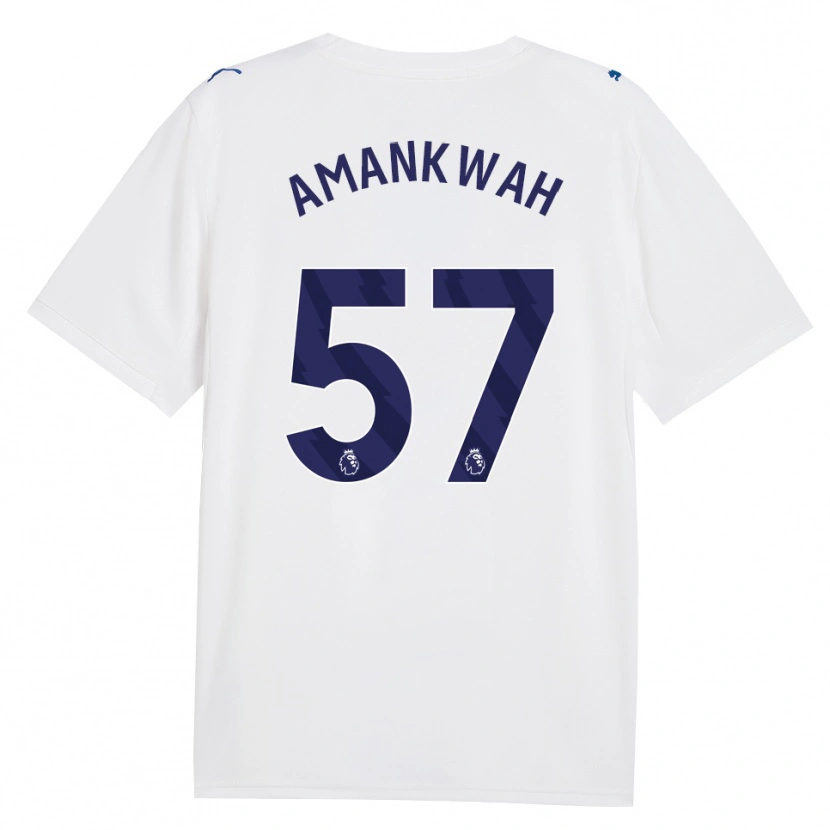 Danxen Uomo Maglia Yeboah Amankwah #57 Blu Scuro Bianco Kit Gara Third 2026/27 Maglietta