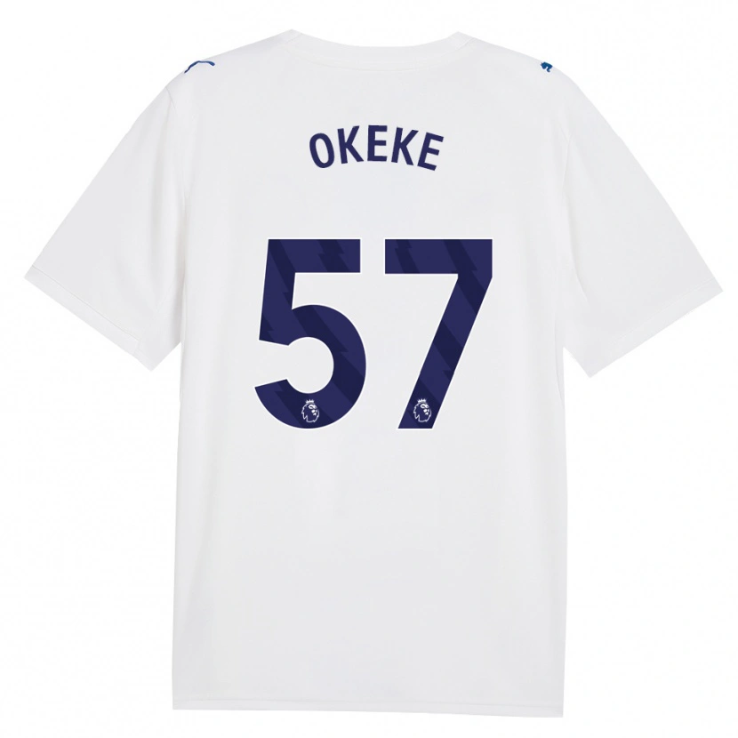 Danxen Uomo Maglia Michael Okeke #57 Blu Scuro Bianco Kit Gara Third 2026/27 Maglietta