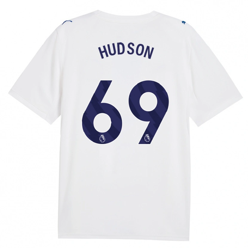 Danxen Uomo Maglia Max Hudson #69 Blu Scuro Bianco Kit Gara Third 2026/27 Maglietta