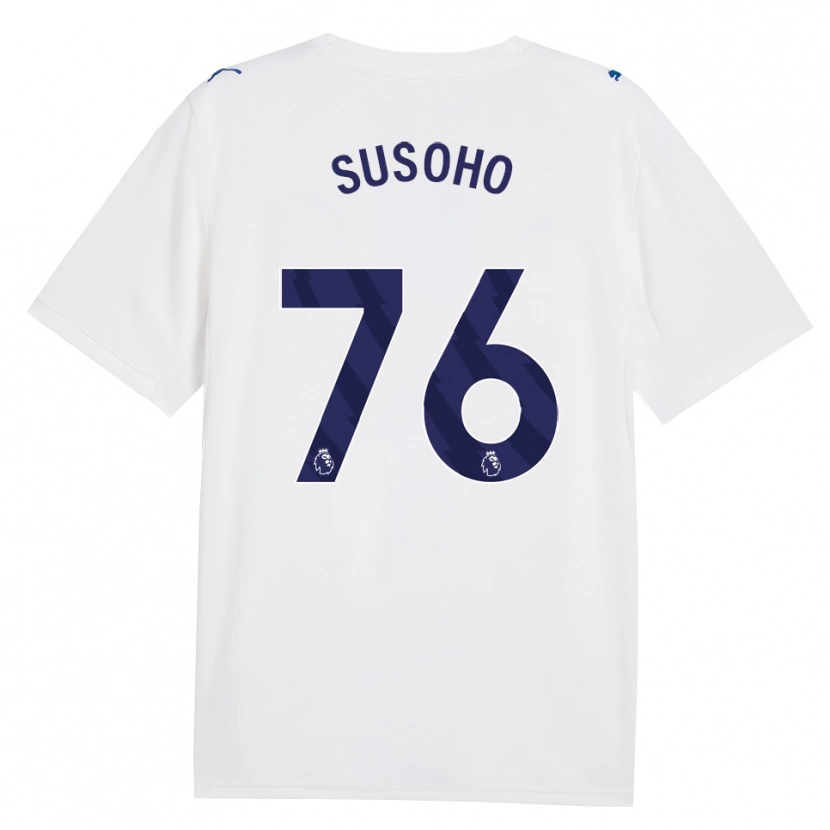 Danxen Uomo Maglia Mahamadou Susoho #76 Blu Scuro Bianco Kit Gara Third 2026/27 Maglietta