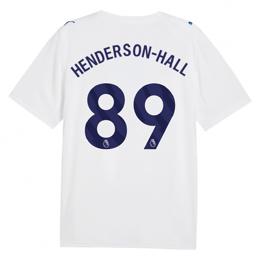 Danxen Uomo Maglia Matty Henderson-Hall #89 Blu Scuro Bianco Kit Gara Third 2026/27 Maglietta