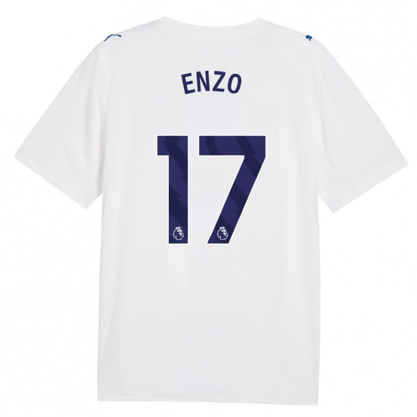 Danxen Uomo Maglia Enzo Fernández #17 Blu Scuro Bianco Kit Gara Third 2026/27 Maglietta