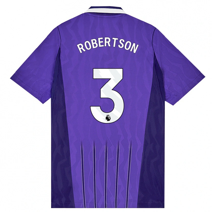 Danxen Uomo Maglia Andrew Robertson #3 Viola Bianco Kit Gara Third 2026/27 Maglietta