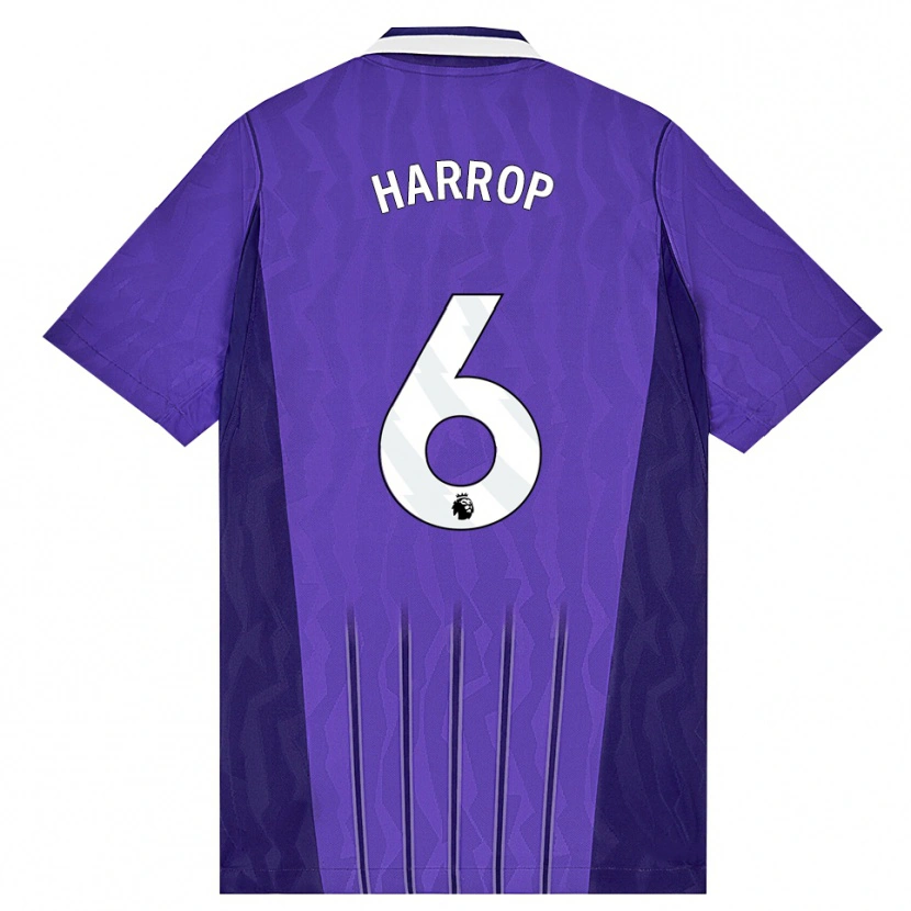 Danxen Uomo Maglia Kerys Harrop #6 Viola Bianco Kit Gara Third 2026/27 Maglietta