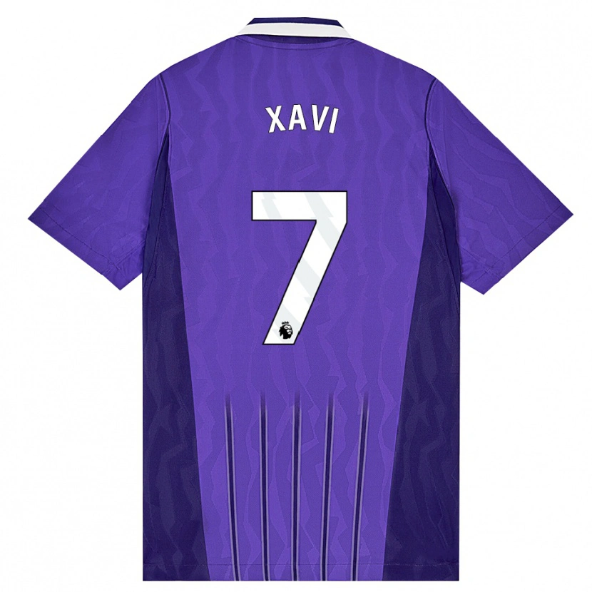 Danxen Uomo Maglia Xavi Simons #7 Viola Bianco Kit Gara Third 2026/27 Maglietta